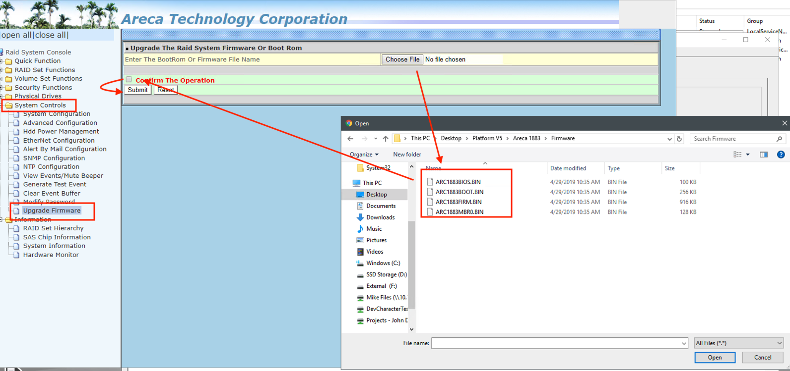 How do I update the RAID controller drivers and firmware?